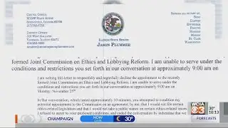 Plummer confronts Brady over ethics appointment