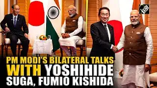 PM Modi meets former Japanese Prime Ministers, Yoshihide Suga and Fumio Kishida