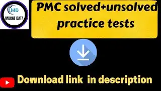 PMC all unsolved+solved practice tests |MDCAT|NMDCAT|#pmcpracticetest #mdcat2022
