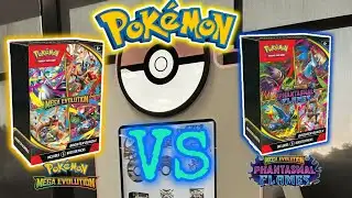 💥POKEMON PACK BATTLE!💥Mega Evolutions Vs Phantasmal Flames Booster Bundles! #charizard #pokemon