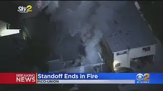 Police Arrest Suspect Attempting To Set Residence On Fire, LAFD Knocks Fire Down