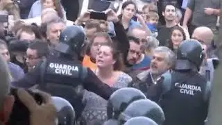 Police block Catalonia referendum polling stations