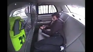 Police Car Flips Over With Prisoner Inside