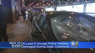 Police Cars Vandalized On Lower Wacker