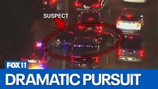 Police chase on 105 Freeway in LA