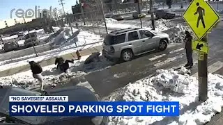 Police issue warning about violence over saving parking spots after snowstorm