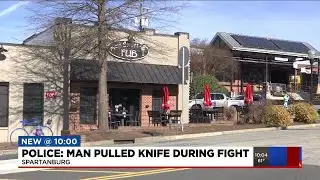 Police: Man pulled knife during fight outside bar