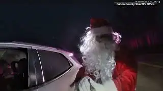 Police pulled Santa over for speeding in Ohio