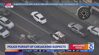 Police pursue carjacking suspects in L.A. | Los Angeles Car Chases