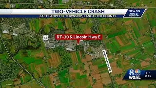 Police respond to multi-vehicle crash in Lancaster County on Monday night