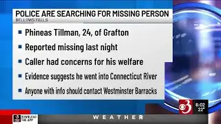 Police search for missing Bellows Falls man