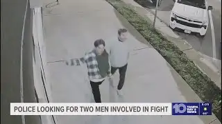 Police searching for 2 men seen attacking others in downtown St. Pete