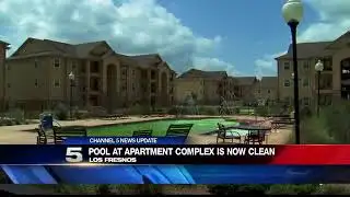 Pool at Los Fresnos Apartment Complex Now Clean