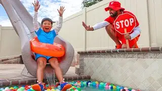Pool Safety Adventure with Kaden, Eric, and Emma!