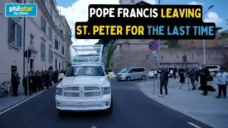 Pope Francis leaves Vatican, boards Popemobile for the last time