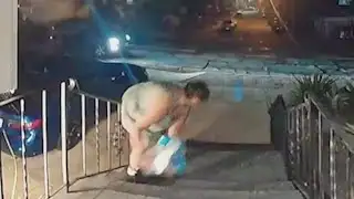 Porch pirate caught on camera
