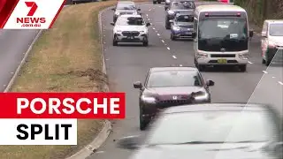 Porsche splits in half in Gordon crash | 7NEWS