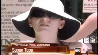 Portable pools pose safety hazard for children