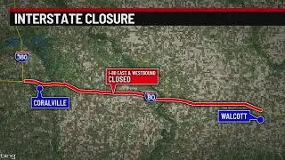 Portion of Interstate 80 closes due to crashes, snowy conditions