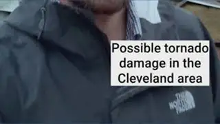 Possible tornado damage in Cleveland