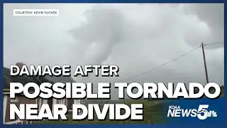 Possible tornado in Divide leaves downed power lines and uprooted trees after
