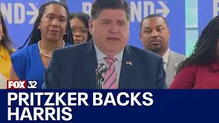 Possible VP choice Pritzker expresses unwavering support for Harris