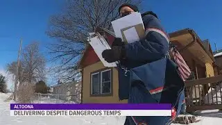 Postal carriers brave the harsh temps to make deliveries