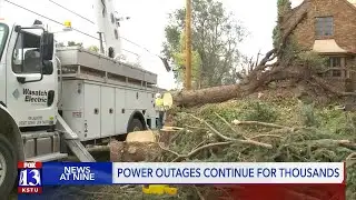 Power outages continue for thousands