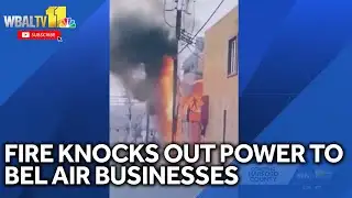 Power outages in Bel Air after utility pole fire, gas leak