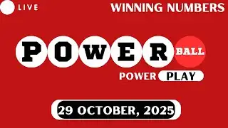 Powerball Lottery Drawing for Oct 29, 2025 - Live Winning Numbers & Results