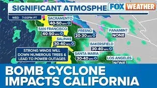 Powerful Bomb Cyclone Continues to Pummel West With Rain, Wind