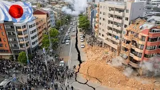 Powerful M7.6 Earthquake Shakes Japan! Buildings Collapsed Tsunami Warning Issued in Aomori