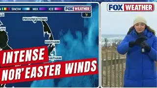 Powerful Winds Slam New England As Nor