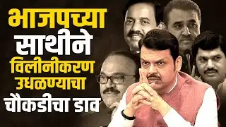 भाजपच्या साथीने विलीनीकरण उधळण्याचा चौकडीचा डाव..?  Praful Patel, Sunil Tatkare, Chhagan Bhujbal