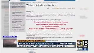 Pre-application for section 8 housing in Mesa to open soon