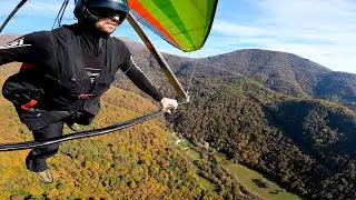 Pre-landing exercises  ( hang gliding )
