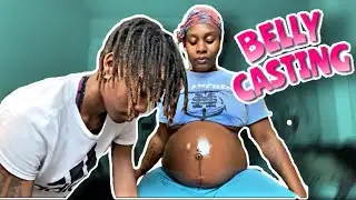 PREGNANCY BELLY CASTING!!👶🏾💕
