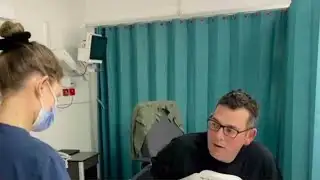 Premier Daniel Andrews settled in 