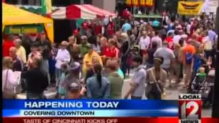 Preparing for Taste of Cincinnati