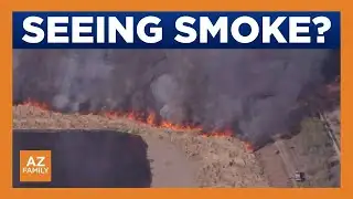 Prescribed burn sends smoke plumes into air in west Phoenix