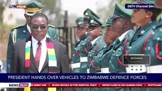 President hands over vehicles to Zimbabwe Defence Forces