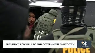 President signs bill to end government shutdown