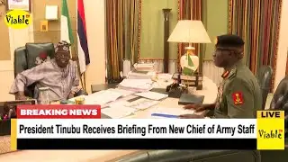 President Tinubu Receives Strategic Security Briefing From New Army Chief