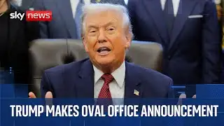 President Trump makes announcement in Oval Office
