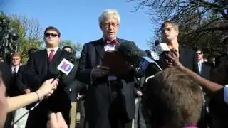 Press conference with attorney Daniel McGehee and client Alexander Broughton