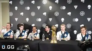 Press conference with G2 after winning 2019 MSI