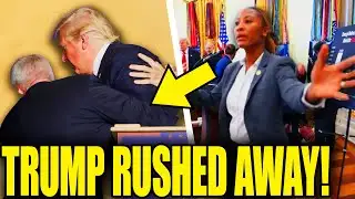 Press HELD BACK As Trump Rushed By Handlers As Epstein ENDS TERM!