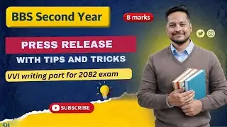 Press release writing - BBS Second year