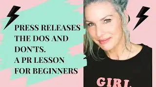 PRESS RELEASES: How To Write Them. A PR Lesson For Beginners.