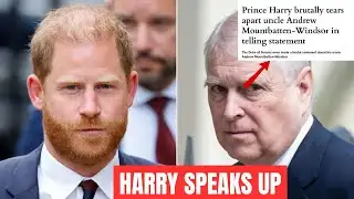 Prince Harry Drops a BOMBSHELL TORCHING  Andrew in a Statement That Shook the Palace